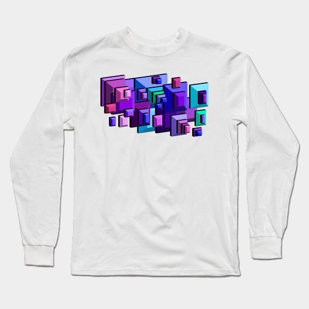 Box Composition 1 Long Sleeve T-Shirt by Palmer T-Shirts & Mugs